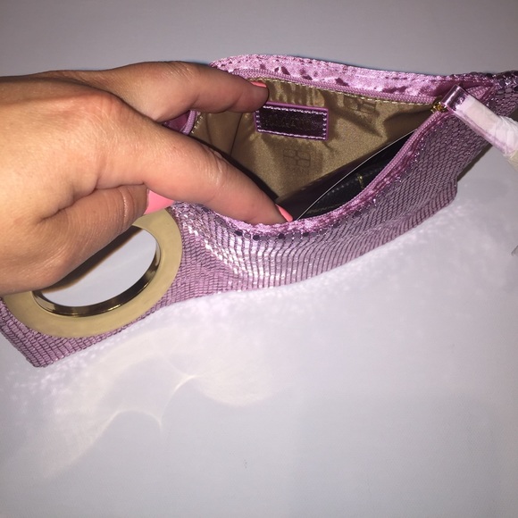 IMAN GLOBAL CHIC METALLIC MESH BLING CLUTCH - Picture 2 of 4